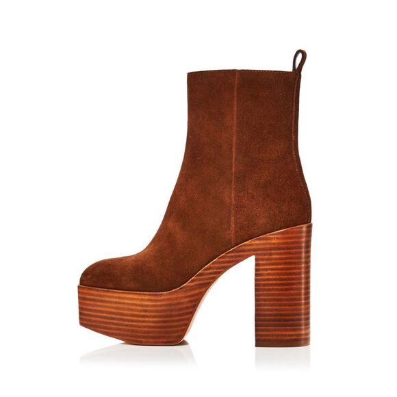 AQUA Womens Green Lug Sole 1